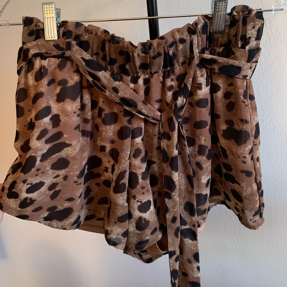 Leopard Print Shorts
